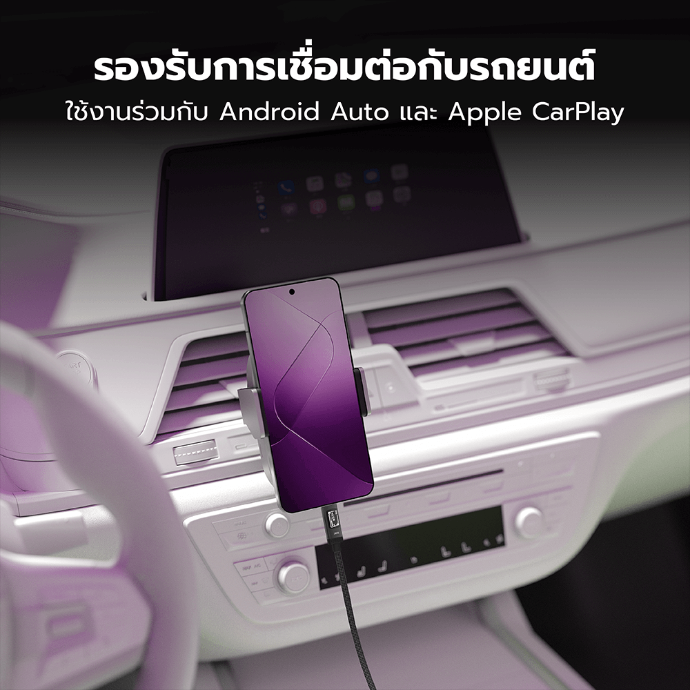 สายชาร์จเร็ว ZTEC ZC551 5A 240W สีดำ สายมีจอ USB-C TO USB-C สายถัก ยาว 1.2 เมตร -2Y_7